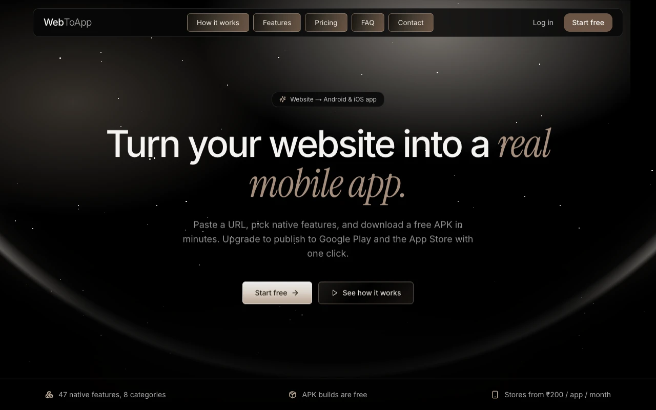WebToApp Mobile App Studio