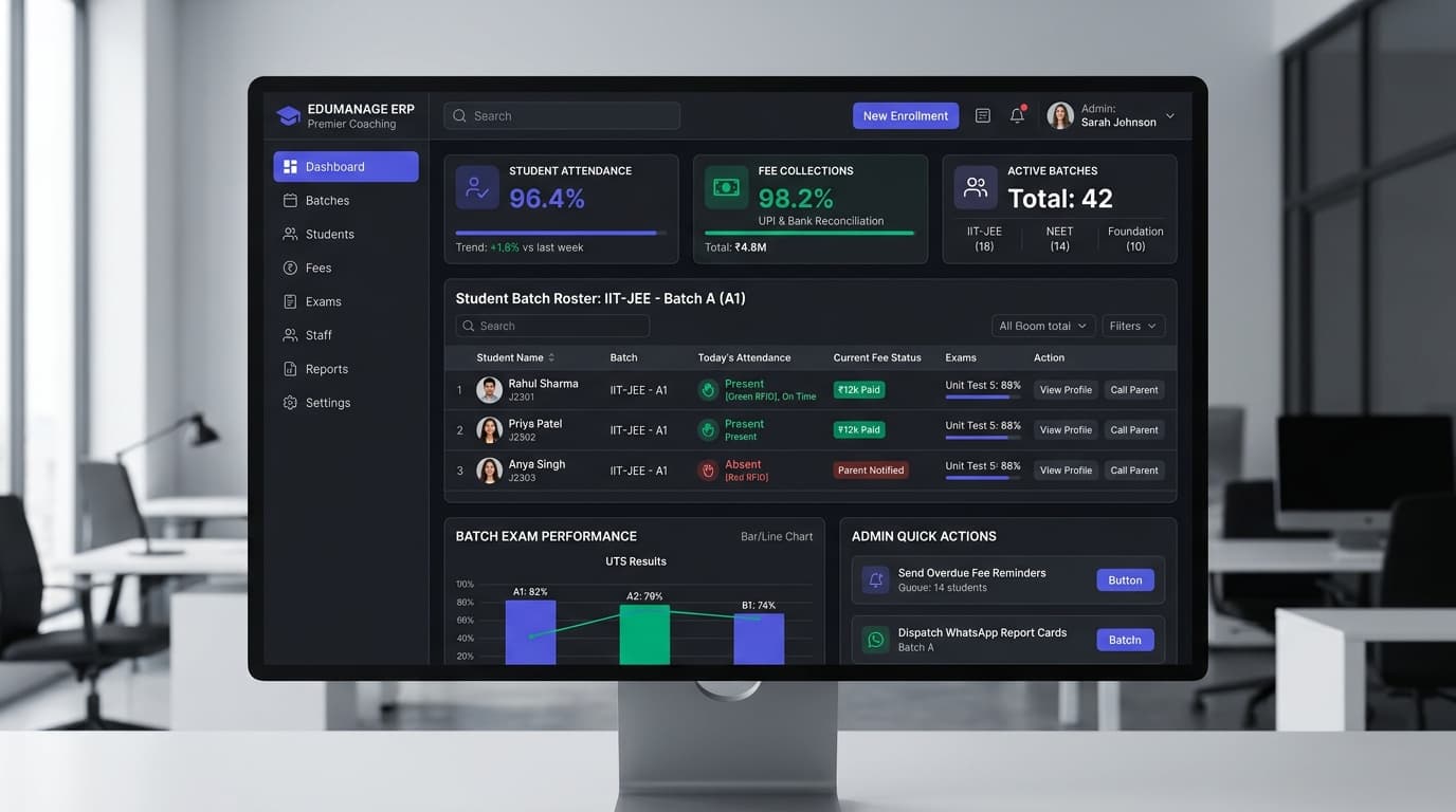 EduManage Coaching & School ERP